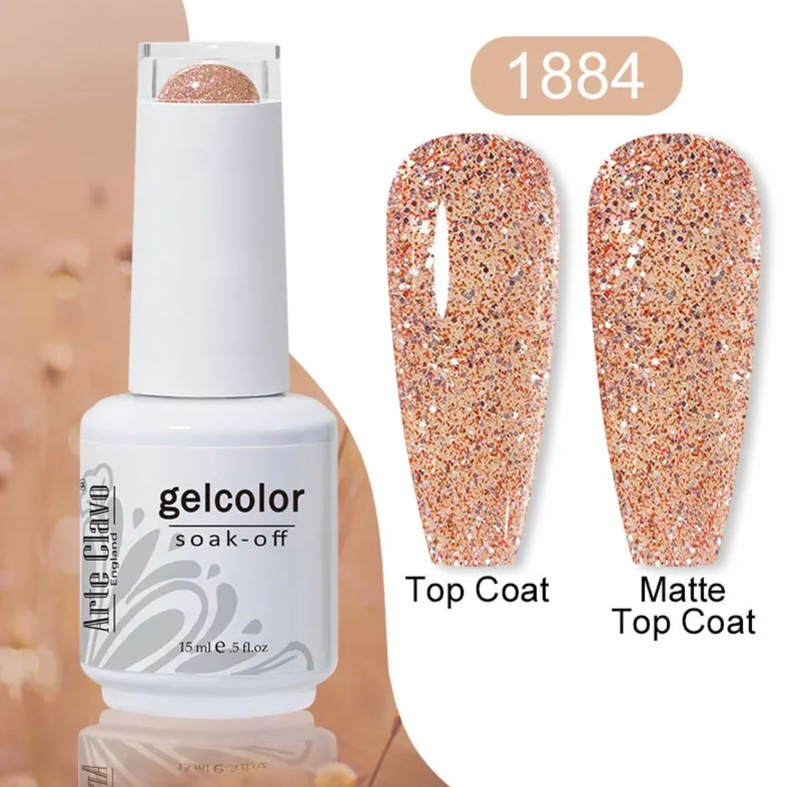 {{ GelPolish_USA }} {{ magnetic_gelpolish}} 1884 {{ Gelpolish_usa}} {{ Gel_polish}} GelColor 15ML - UV Gelish - 1884 - {{ UV_Drying_machine}} - {{ Powerful_LED_Nail_Dryer}} {{ Gelish }} {{Gel_nail_polish}} {{ Orly}}