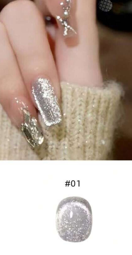 10ml Cat Magnetic Gel Polish - Platinum Shine