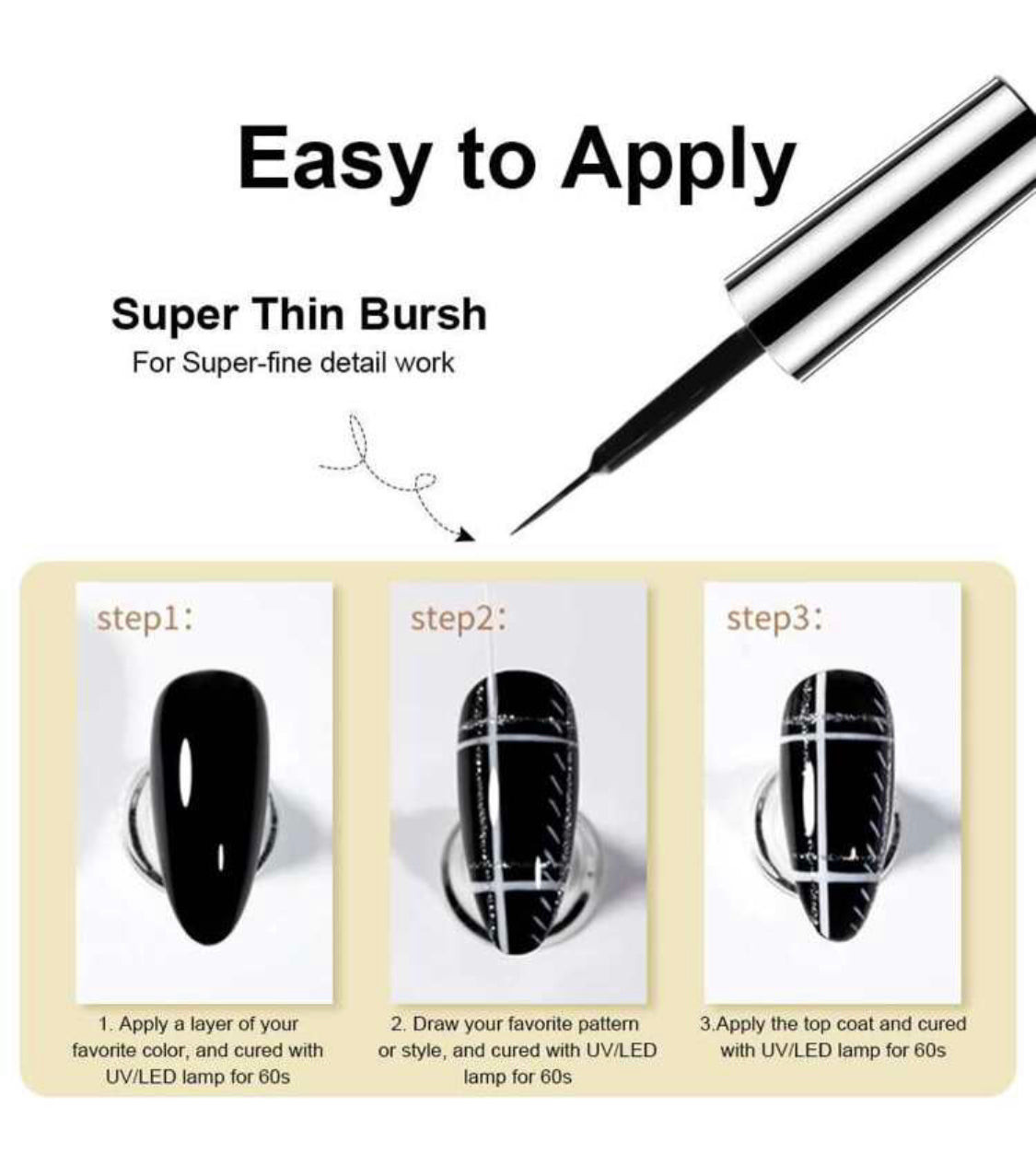 2pcs Set Liners Duo (Black & White) - 10ml