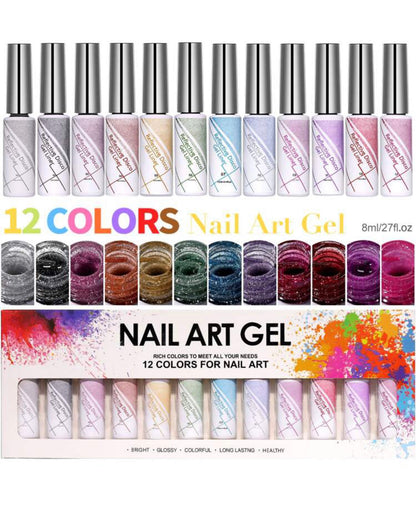 12pcs Set Nail Art Gel Polish (8ml/12ml)