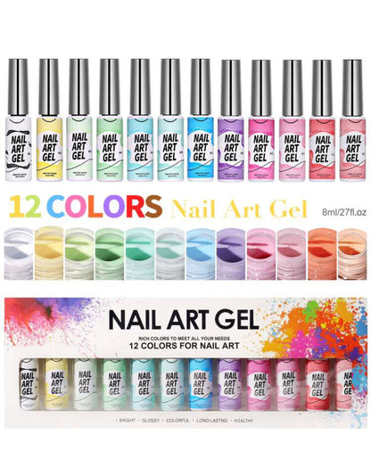 12pcs Set Nail Art Gel Polish (8ml/12ml)