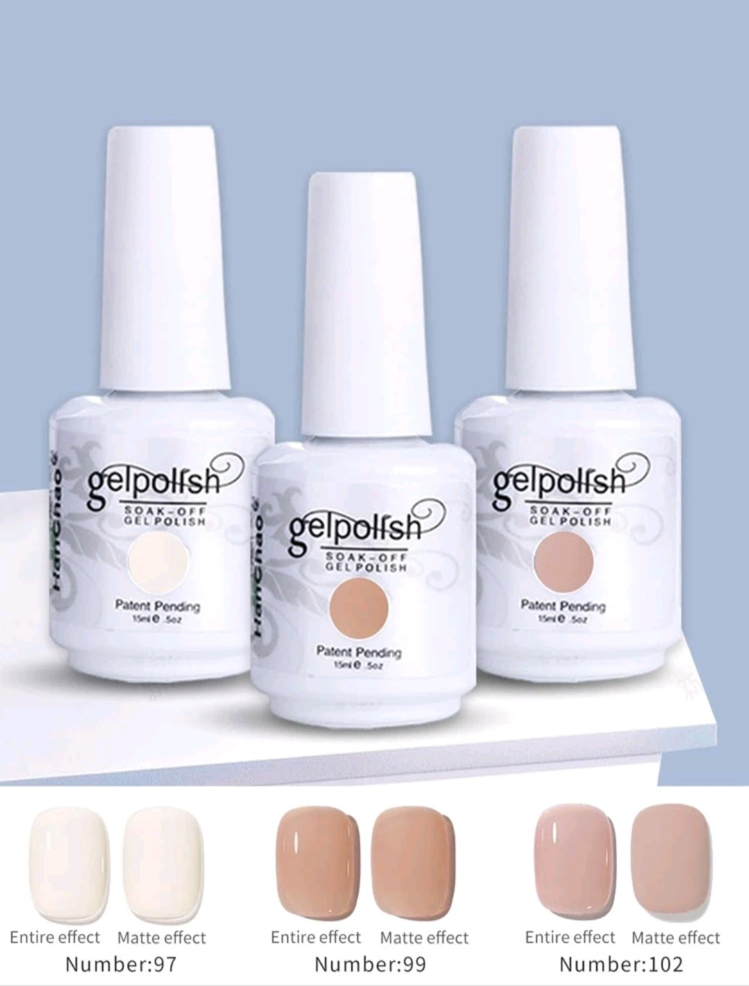 {{ GelPolish_USA }} {{ magnetic_gelpolish}} 3pcs Set Jelly Glass Nude 2 {{ Gelpolish_usa}} {{ Gel_polish}} 15ml Gel Nail Polish - Soak Off LED/UV - {{ UV_Drying_machine}} - {{ Powerful_LED_Nail_Dryer}} {{ Gelish }} {{Gel_nail_polish}} {{ Orly}}