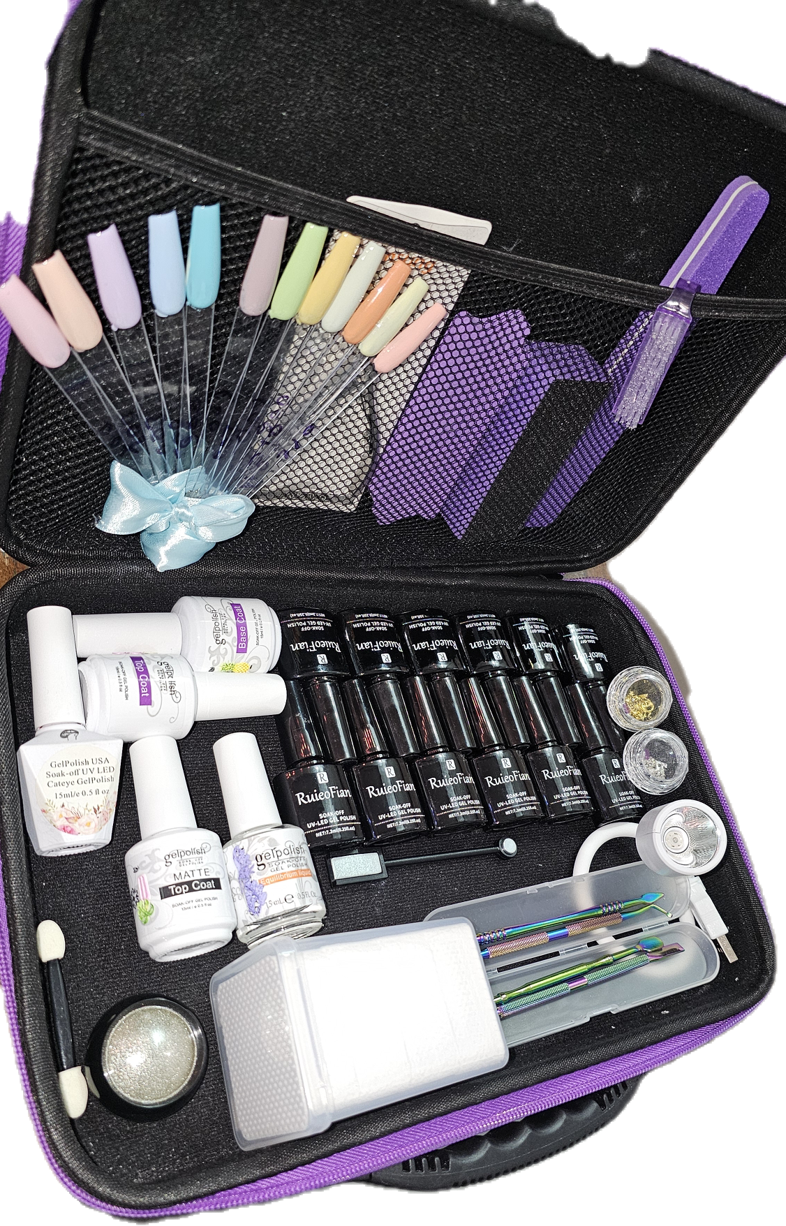 14pcs Gel Nail Set With Lamp