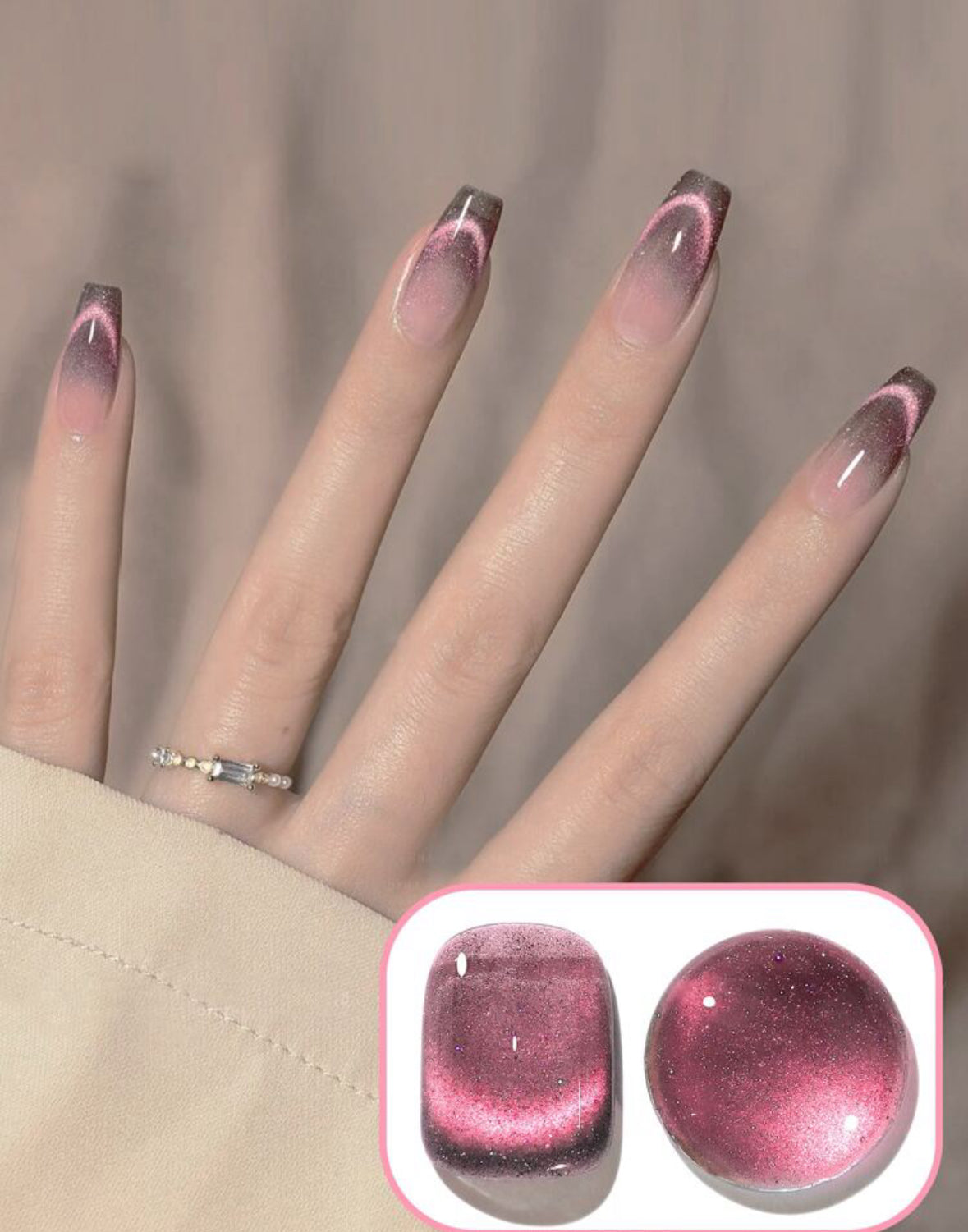 {{ GelPolish_USA }} {{ magnetic_gelpolish}} Miss Monday Rose / United States {{ Gelpolish_usa}} {{ Gel_polish}} Diamond Cut Magnetic Gel Polish 10ml - {{ UV_Drying_machine}} - {{ Powerful_LED_Nail_Dryer}} {{ Gelish }} {{Gel_nail_polish}} {{ Orly}}