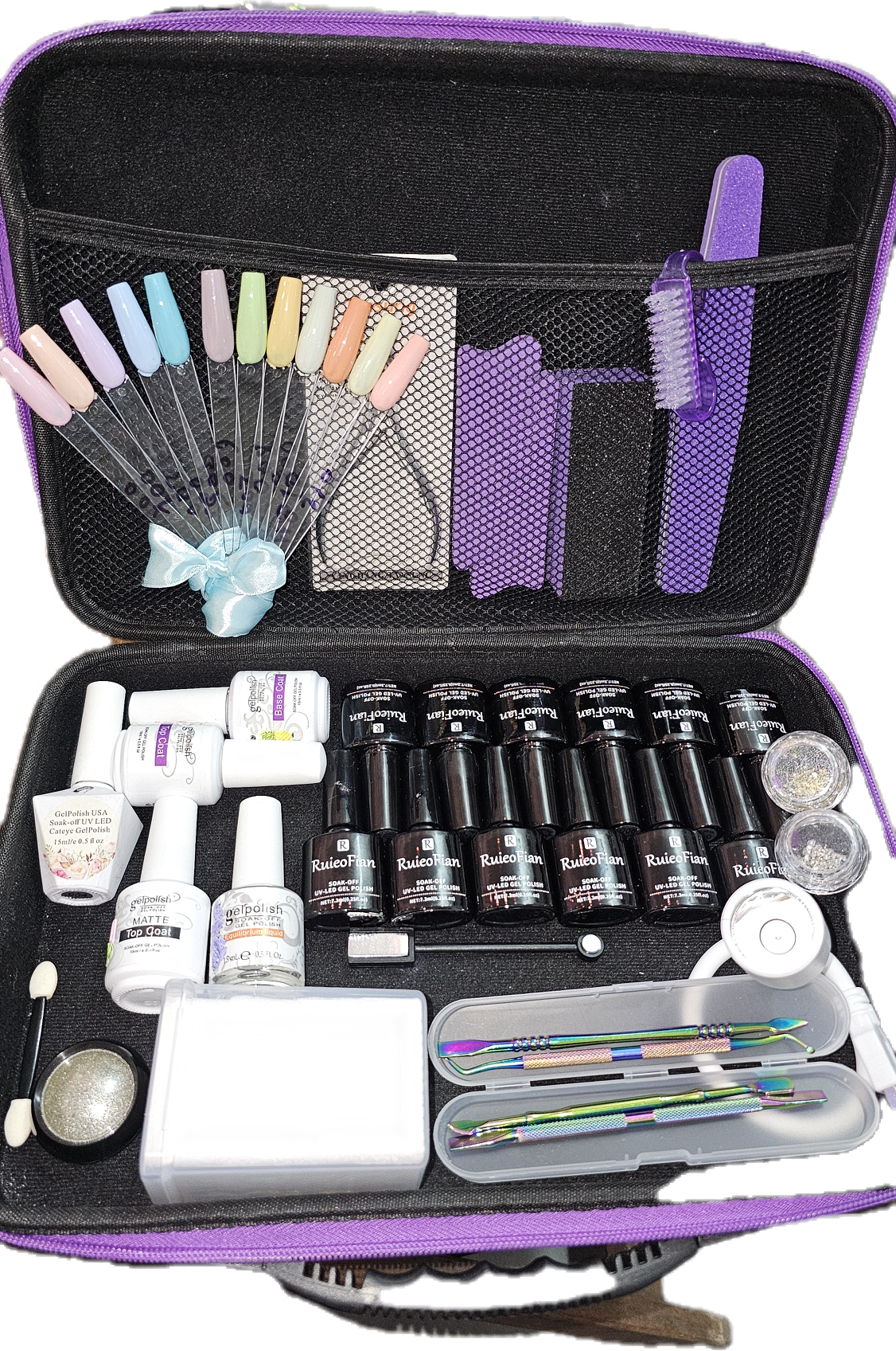 14pcs Gel Nail Set With Lamp