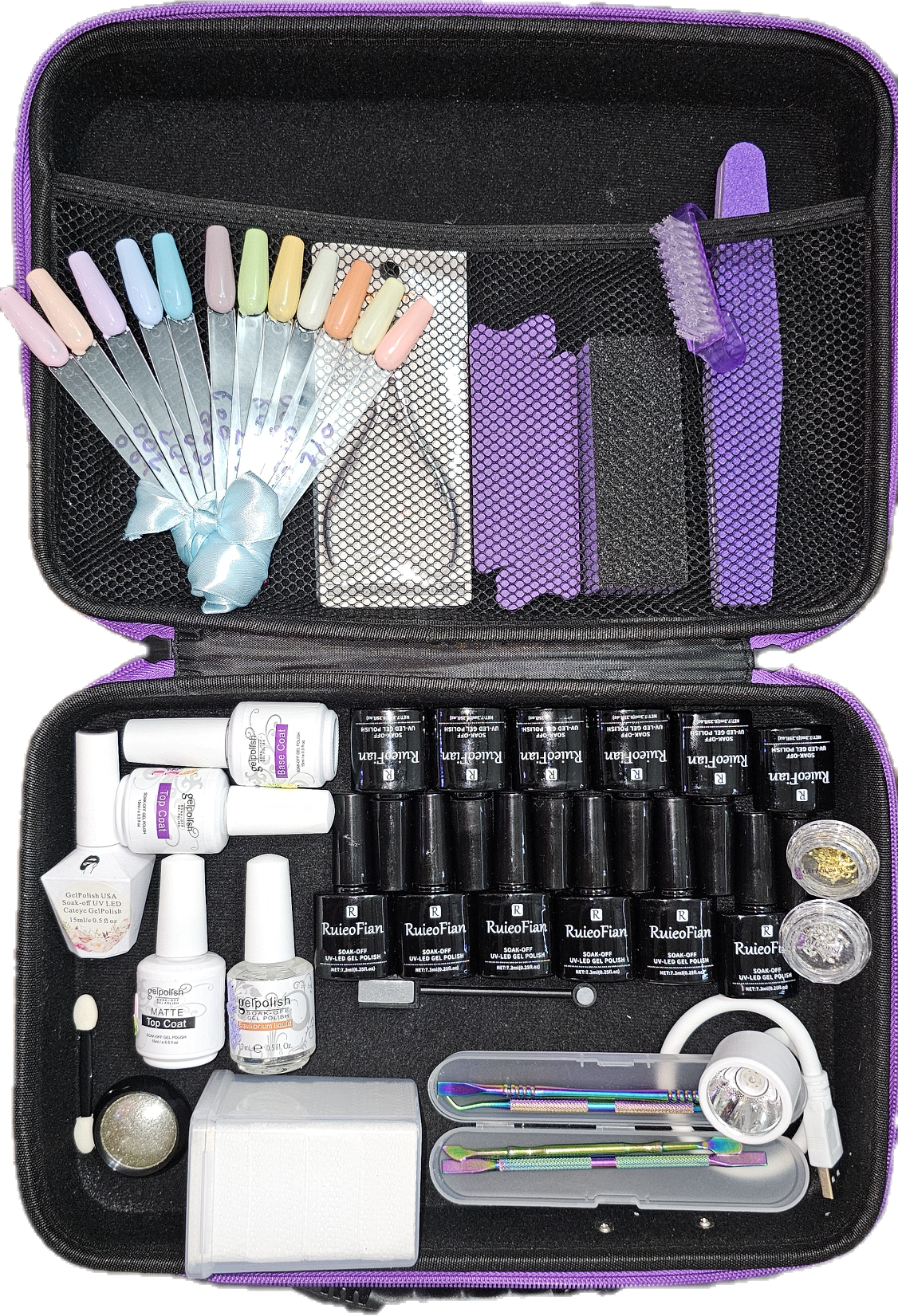 14pcs Gel Nail Set With Lamp