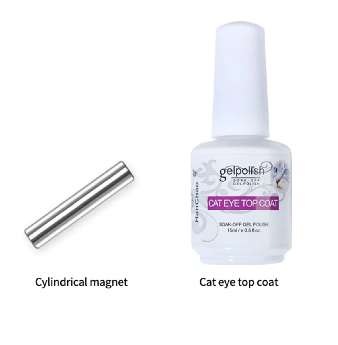 15ML Magnetic Cat Eye GelPolish- White