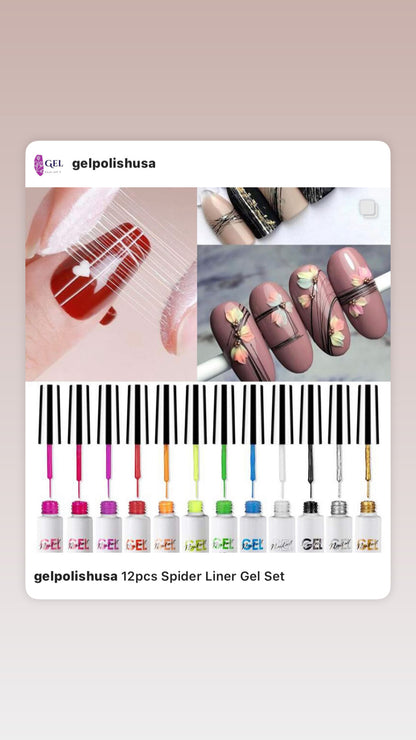 12pcs Set Nail Art Gel Polish (8ml/12ml)