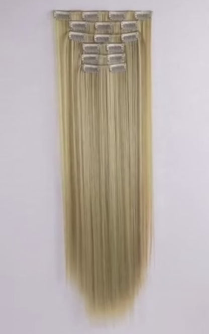 24inch - 6pcs Clip Synthetic Hair Extensions