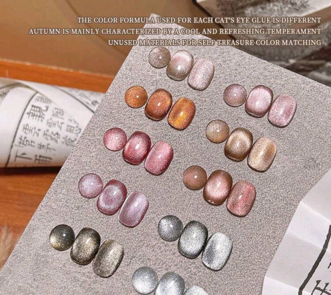 10ml Magnetic GelPolish - 8 Color Retro Vintage Set