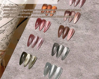 10ml Magnetic GelPolish - 8 Color Retro Vintage Set