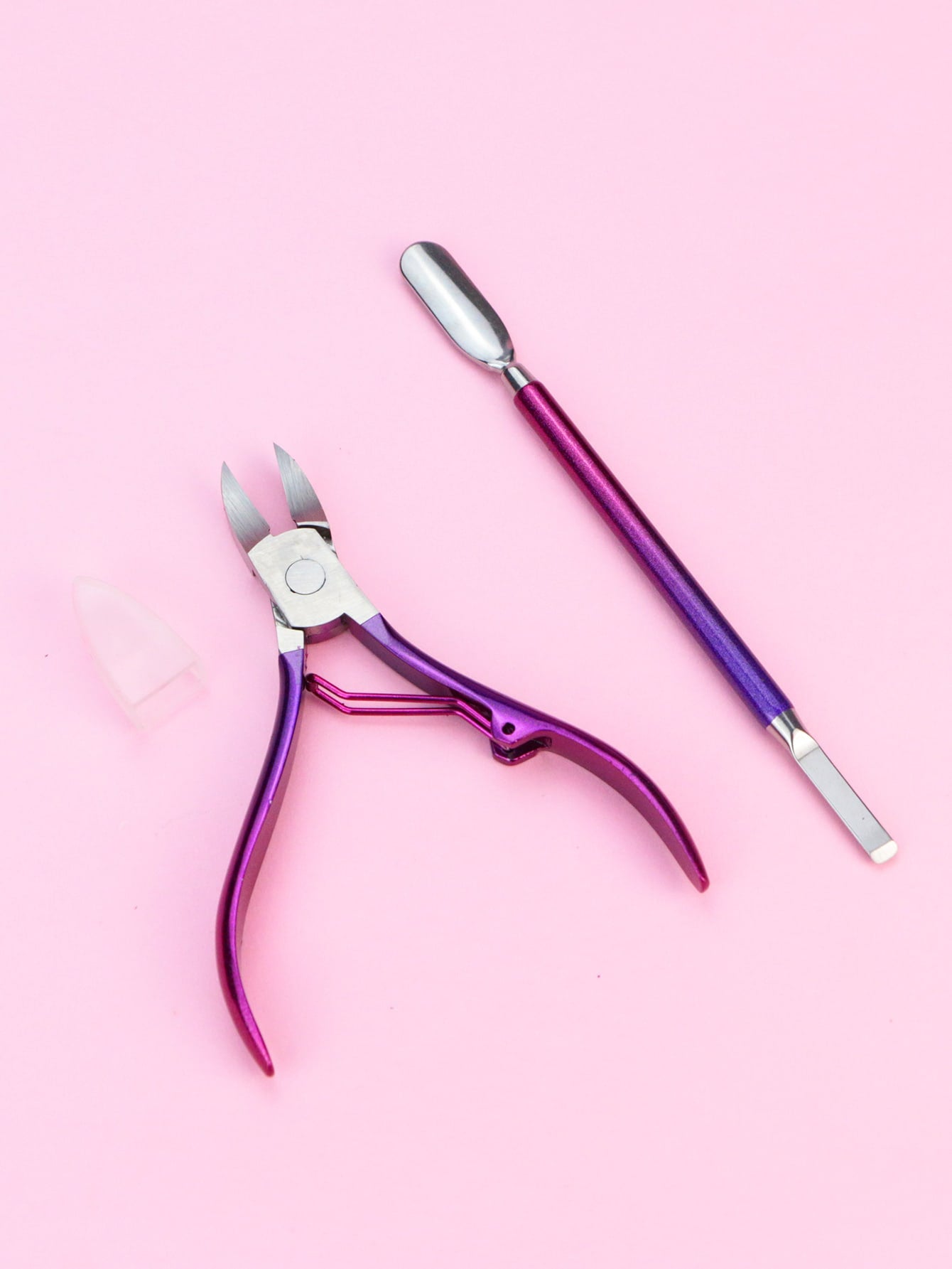 {{ GelPolish_USA }} {{ magnetic_gelpolish}} Default Title {{ Gelpolish_usa}} {{ Gel_polish}} 2pcs Cuticle Trimmer With Cuticle Pusher, Stainless Steel - {{ UV_Drying_machine}} - {{ Powerful_LED_Nail_Dryer}} {{ Gelish }} {{Gel_nail_polish}} {{ Orly}}