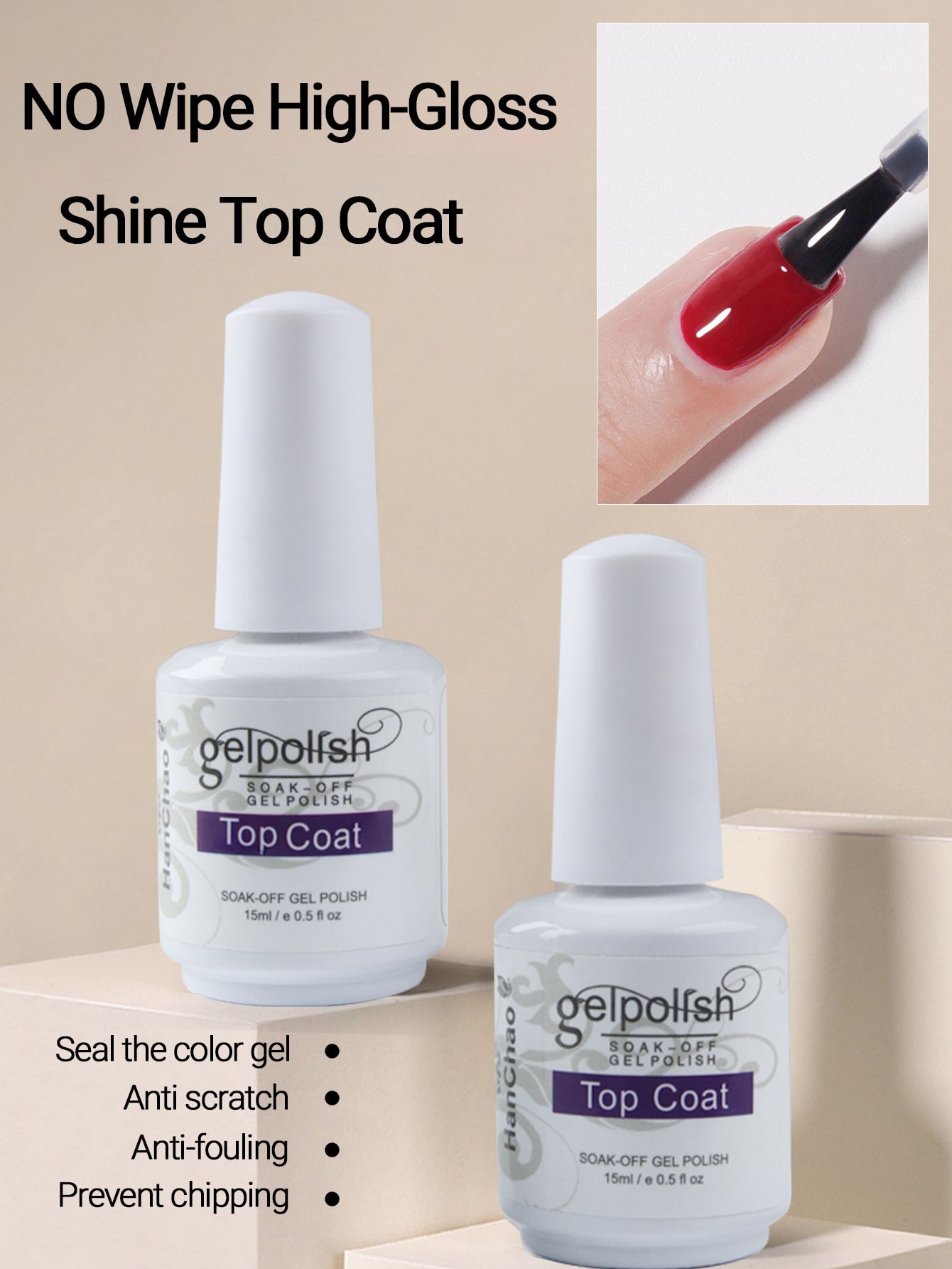 {{ GelPolish_USA }} {{ magnetic_gelpolish}} Shiny Top Coat {{ Gelpolish_usa}} {{ Gel_polish}} 15ml Gel Nail Polish - Soak Off LED/UV - {{ UV_Drying_machine}} - {{ Powerful_LED_Nail_Dryer}} {{ Gelish }} {{Gel_nail_polish}} {{ Orly}}