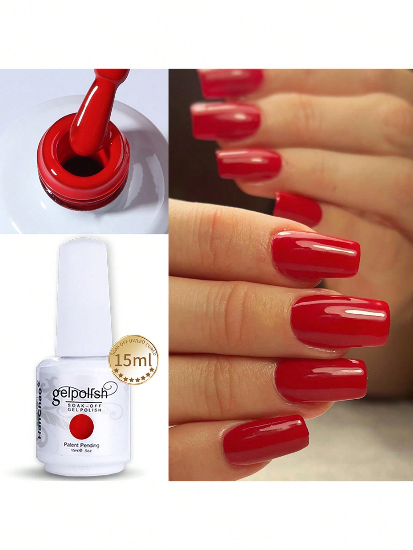 {{ GelPolish_USA }} {{ magnetic_gelpolish}} Red {{ Gelpolish_usa}} {{ Gel_polish}} 15ml Gel Nail Polish - Soak Off LED/UV - {{ UV_Drying_machine}} - {{ Powerful_LED_Nail_Dryer}} {{ Gelish }} {{Gel_nail_polish}} {{ Orly}}