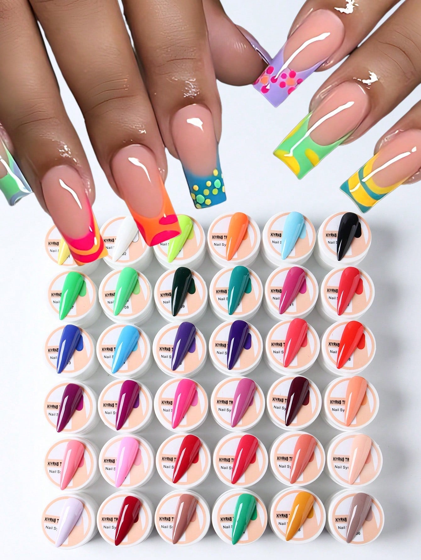 {{ GelPolish_USA }} {{ magnetic_gelpolish}} Default Title {{ Gelpolish_usa}} {{ Gel_polish}} 36 Bottles Multicolored Nail Art Gel - Soak Off UV/LED - {{ UV_Drying_machine}} - {{ Powerful_LED_Nail_Dryer}} {{ Gelish }} {{Gel_nail_polish}} {{ Orly}}