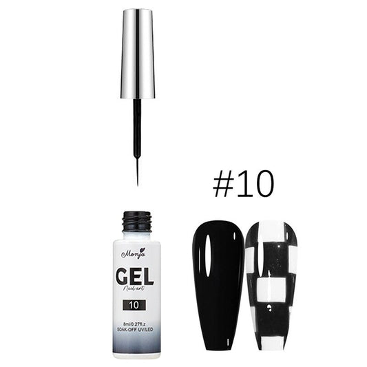 {{ GelPolish_USA }} {{ magnetic_gelpolish}} Default Title {{ Gelpolish_usa}} {{ Gel_polish}} 9ml Nail Art Gel Liner UV/LED - Black - {{ UV_Drying_machine}} - {{ Powerful_LED_Nail_Dryer}} {{ Gelish }} {{Gel_nail_polish}} {{ Orly}}