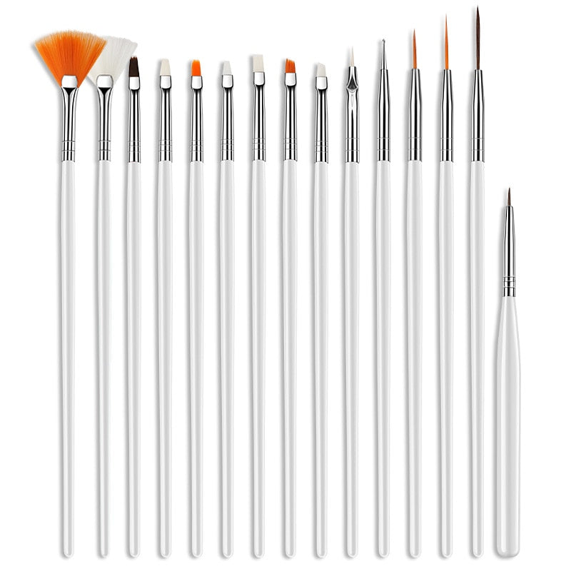 {{ GelPolish_USA }} {{ magnetic_gelpolish}} Beginner's Set - White {{ Gelpolish_usa}} {{ Gel_polish}} Nail Art Brush Set - {{ UV_Drying_machine}} - {{ Powerful_LED_Nail_Dryer}} {{ Gelish }} {{Gel_nail_polish}} {{ Orly}}