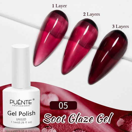 {{ GelPolish_USA }} {{ magnetic_gelpolish}} Default Title {{ Gelpolish_usa}} {{ Gel_polish}} PUENTE Quick Extension Nail Gel Polish Soot glaze gel 05 - {{ UV_Drying_machine}} - {{ Powerful_LED_Nail_Dryer}} {{ Gelish }} {{Gel_nail_polish}} {{ Orly}}