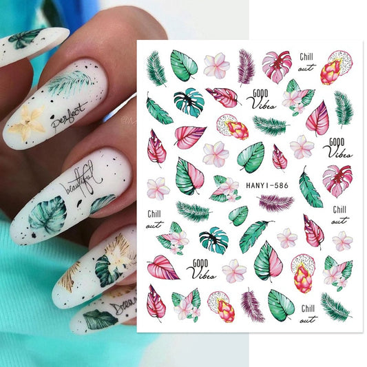 {{ GelPolish_USA }} GelPolish USA Leaves GelPolish USA Nail Stickers 1Sheet 3D Nail Sticker - {{ UV_Drying_machine}} - {{ Powerful_LED_Nail_Dryer}} {{ Gelish }} {{Gel_nail_polish}} {{ Gel_polish }}