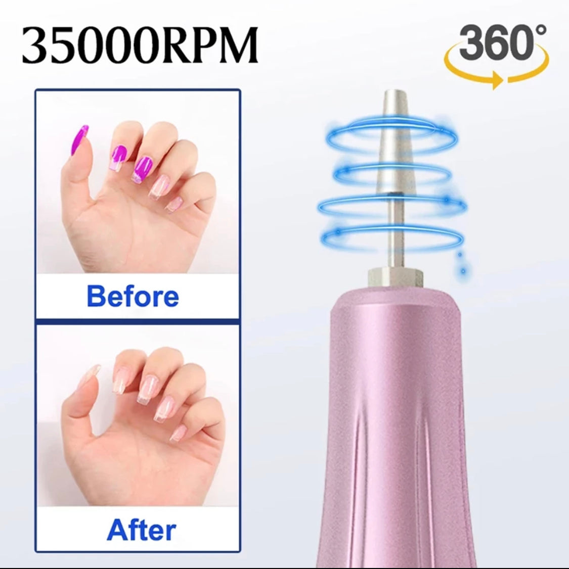 {{ GelPolish_USA }} GelPolish USA GelPolish USA Nail Drill 30,000/35,000 RPM Nail Drill Machine With HD LCD Display - Rechargeable - {{ UV_Drying_machine}} - {{ Powerful_LED_Nail_Dryer}} {{ Gelish }} {{Gel_nail_polish}} {{ Gel_polish }}